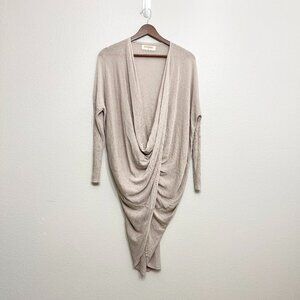 Standard People's Project LA Knit Sweater Size Small Women's Beige Twist Hi Low